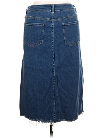 Universal Standard Denim Skirt (view 2)
