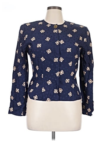 Maggy London Long Sleeve Silk Top (view 1)