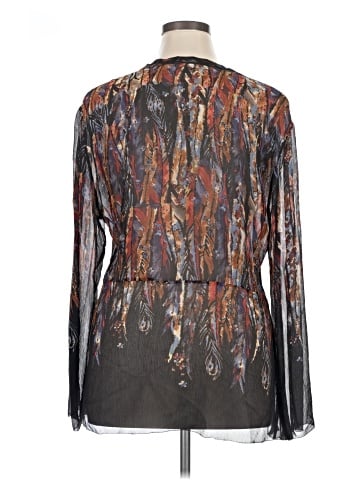 Chico's Long Sleeve Silk Top (view 2)