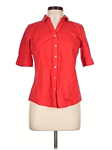 Talbots 3/4 Sleeve Button-Down Shirt (view 1)