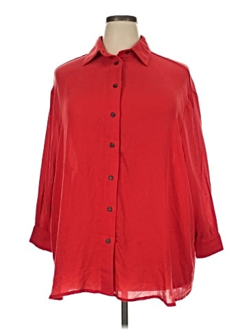 American Vintage 3/4 Sleeve Button-Down Shirt (view 1)