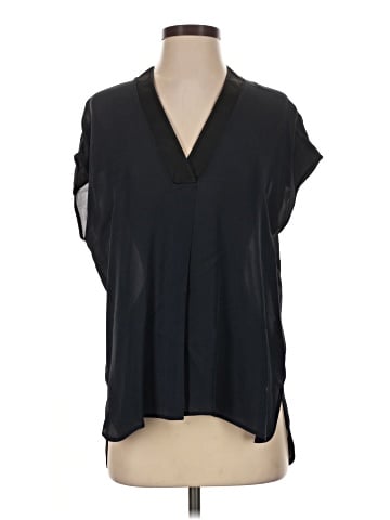 Vince. Short Sleeve Silk Top (view 1)