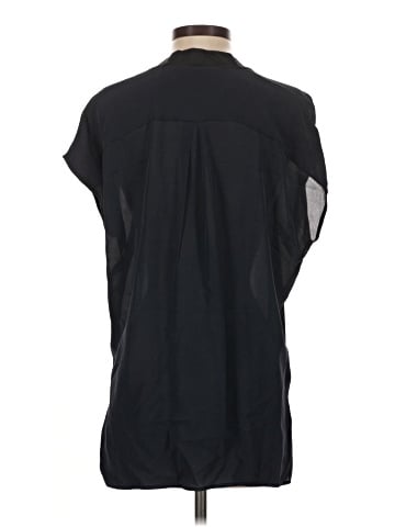 Vince. Short Sleeve Silk Top (view 2)