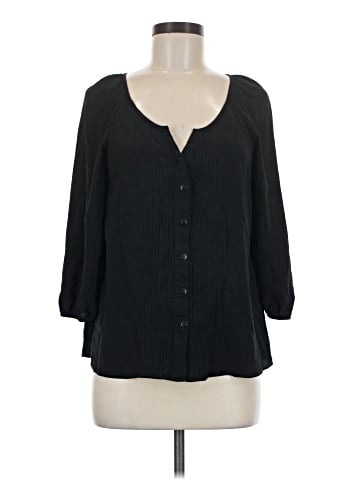 Tibi 3/4 Sleeve Silk Top (view 1)