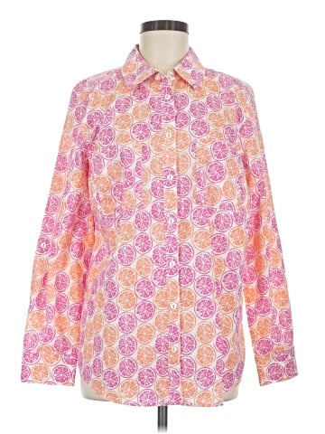 Foxcroft Long Sleeve Button-Down Shirt (view 1)