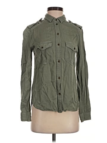 American Eagle Outfitters Long Sleeve Button-Down Shirt (view 1)