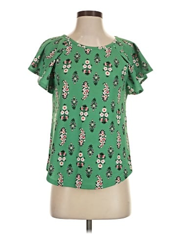 Ann Taylor Short Sleeve Blouse (view 1)