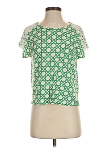 Ann Taylor Short Sleeve Blouse (view 1)