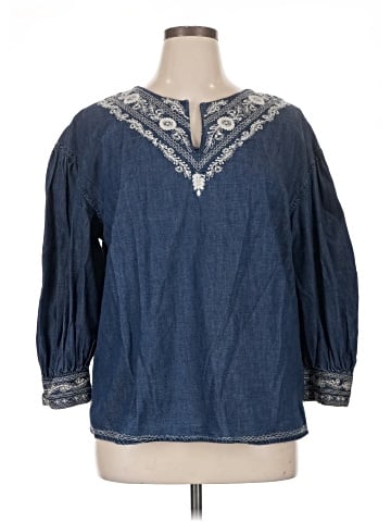 Lauren by Ralph Lauren 3/4 Sleeve Blouse (view 1)