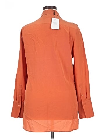 Reiss Long Sleeve Silk Top (view 2)