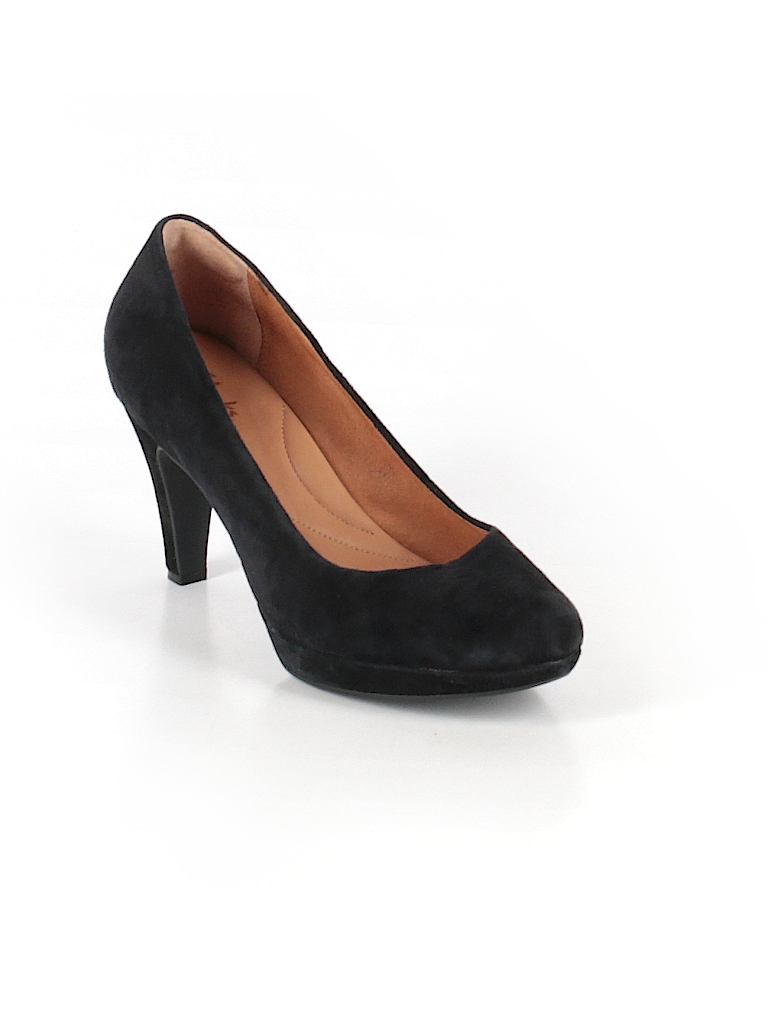 Clarks Solid Black Heels Size 9 1/2 - 83% off | thredUP
