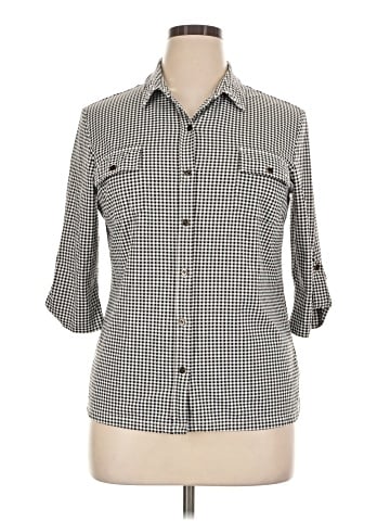 J. McLaughlin 3/4 Sleeve Button-Down Shirt (view 1)