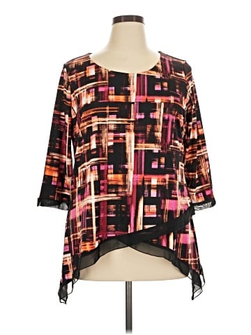 NY Collection 3/4 Sleeve Blouse (view 1)