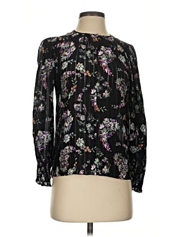 Rebecca Taylor Long Sleeve Silk Top (view 1)