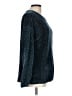 Orvis 100% Polyester Chevron-herringbone Teal Pullover Sweater Size L - photo 4