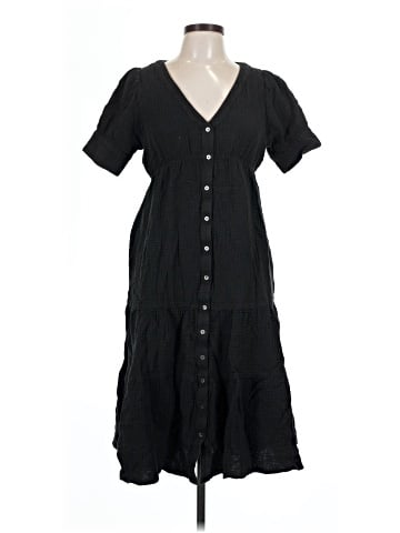 Madewell Lightspun Button-Front Tiered Midi Dress (view 1)