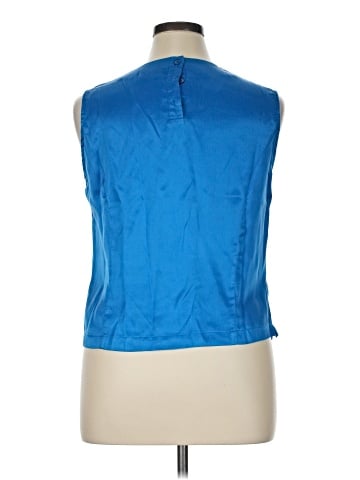 Lord & Taylor Sleeveless Silk Top (view 2)