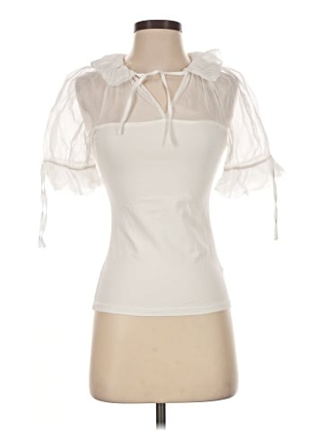 Anne Fontaine Short Sleeve Blouse (view 1)