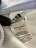 Adidas 100% Polyester Metallic Silver Track Jacket Size 5 - photo 3