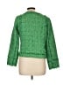 Boston Proper 100% Polyester Tweed Green Jacket Size 12 - photo 2