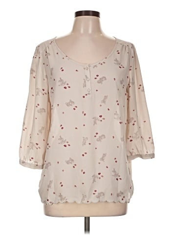 Disney LC Lauren Conrad 3/4 Sleeve Blouse (view 1)