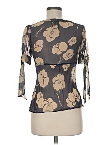 Odille Short Sleeve Silk Top (view 2)