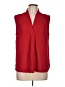 Talbots 100% Polyester Red Sleeveless Blouse Size L - photo 1