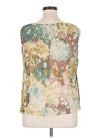 Lafayette 148 New York Sleeveless Silk Top (view 2)