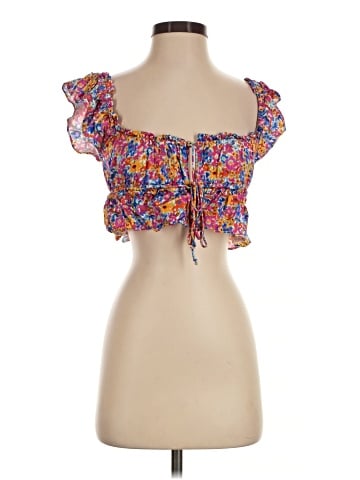 For Love & Lemons Short Sleeve Blouse (view 1)