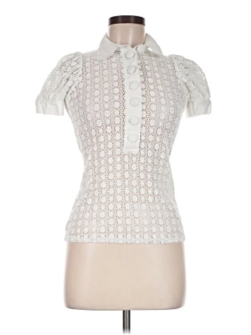 Anne Fontaine Short Sleeve Blouse (view 1)