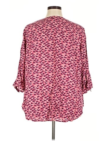 a.n.a. A New Approach 3/4 Sleeve Blouse (view 2)