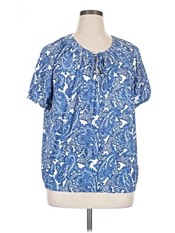 MICHAEL Michael Kors Short Sleeve Blouse (view 1)