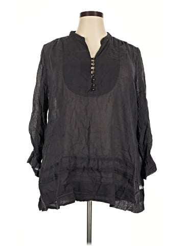 CALVIN KLEIN JEANS 3/4 Sleeve Blouse (view 1)