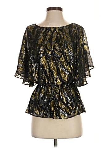Trina Turk Short Sleeve Silk Top (view 1)