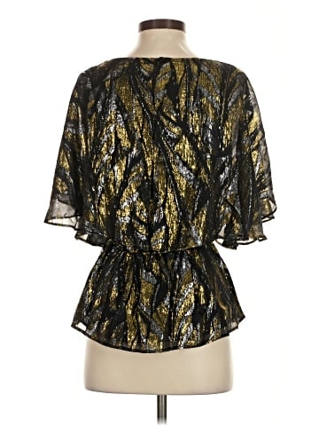 Trina Turk Short Sleeve Silk Top (view 2)