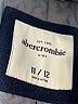 Abercrombie 100% Polyester Solid Blue Coat Size 11 - 12 - photo 3