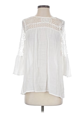 Indigo Rose 3/4 Sleeve Blouse (view 1)