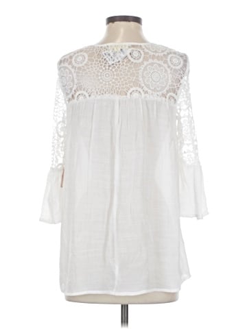 Indigo Rose 3/4 Sleeve Blouse (view 2)