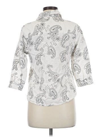 Carole Little 3/4 Sleeve Button-Down Shirt (view 2)