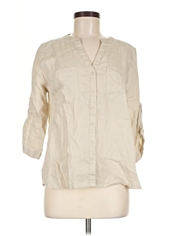 Harve Benard 3/4 Sleeve Button-Down Shirt (view 1)