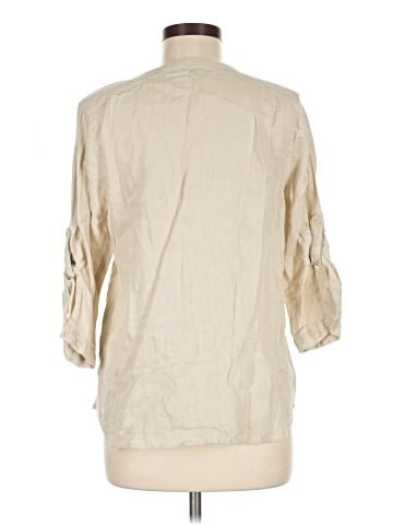 Harve Benard 3/4 Sleeve Button-Down Shirt (view 2)