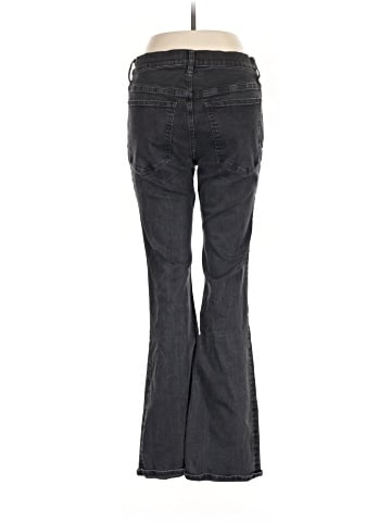 Madewell Kick Out Full-Length Jeans in Black Frost Wash (view 2)