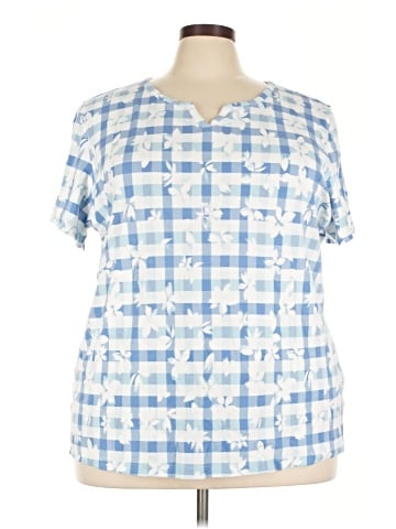 Karen Scott Short Sleeve Henley (view 1)