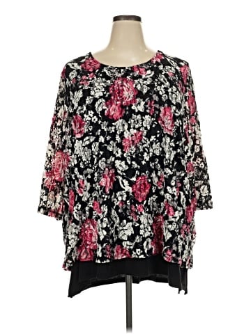 Catherines 3/4 Sleeve Blouse (view 1)