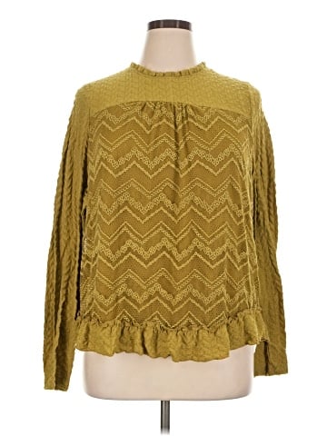 LOGO by Lori Goldstein Long Sleeve Blouse (view 1)