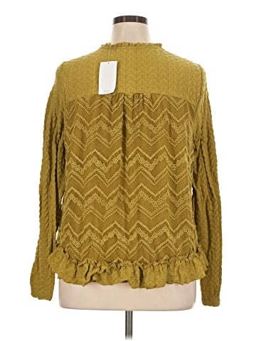 LOGO by Lori Goldstein Long Sleeve Blouse (view 2)