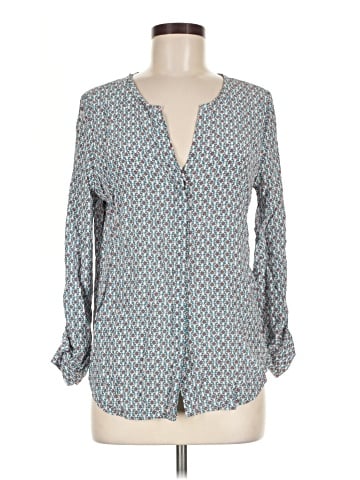 Joie Long Sleeve Silk Top (view 1)