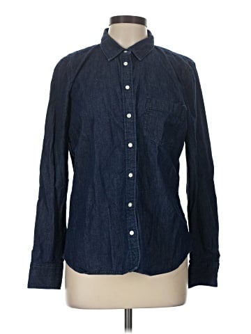 J.Crew Factory Store Long Sleeve Button-Down Shirt (view 1)