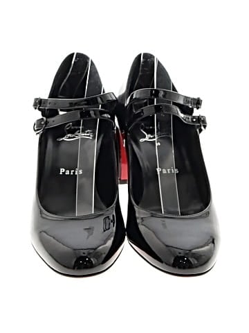 Christian Louboutin Patent Leather Miss Jane 55mm Heels (view 2)