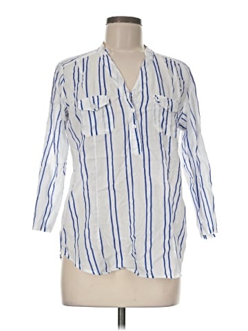 Eden & Olivia 3/4 Sleeve Button-Down Shirt (view 1)